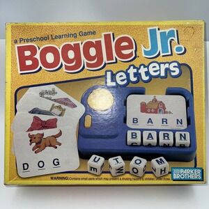 Boggle Jr. Preschool Word Spelling Game‎ Junior My First Games 1992 Complete